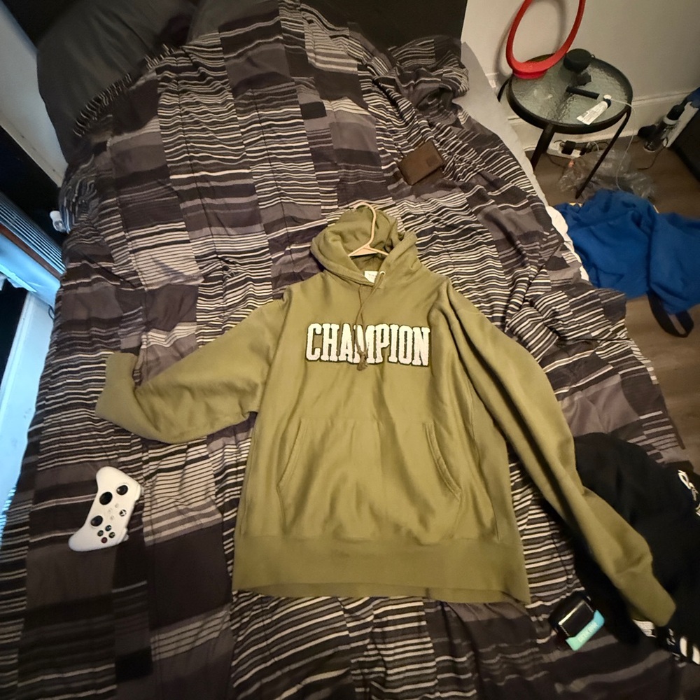 Champion Olive Green Hoodie